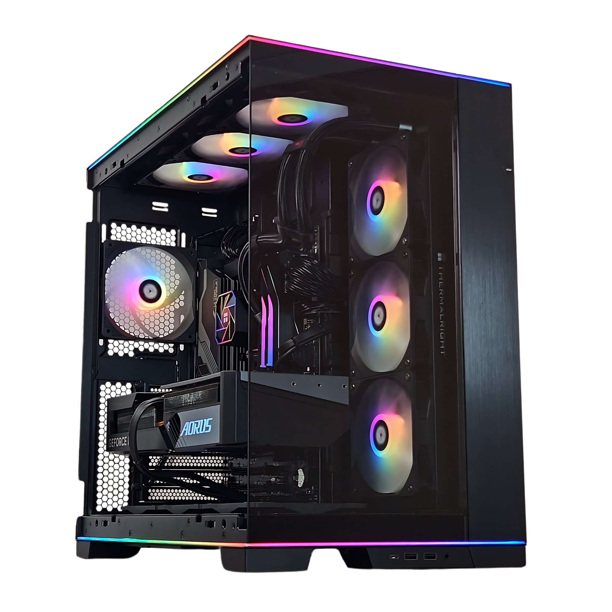Dark Knight V2 Gaming PC - RTX 5080 - Ryzen 7 9800X3D - 32GB DDR5 RAM - 2TB M.2 SSD - Windows 11 Pro - AI & VR Ready