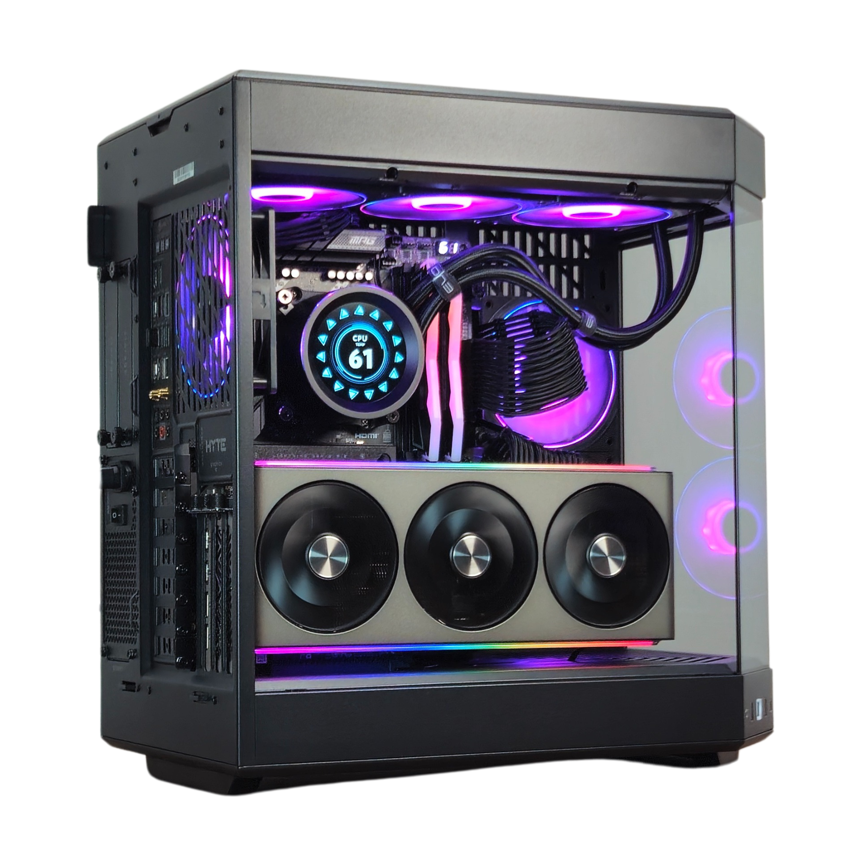 Black Mamba V2 - Custom Gaming PC - RYZEN 7 7800X3D - RX 9070XT 16GB - 2TB SSD + 2TB SSD