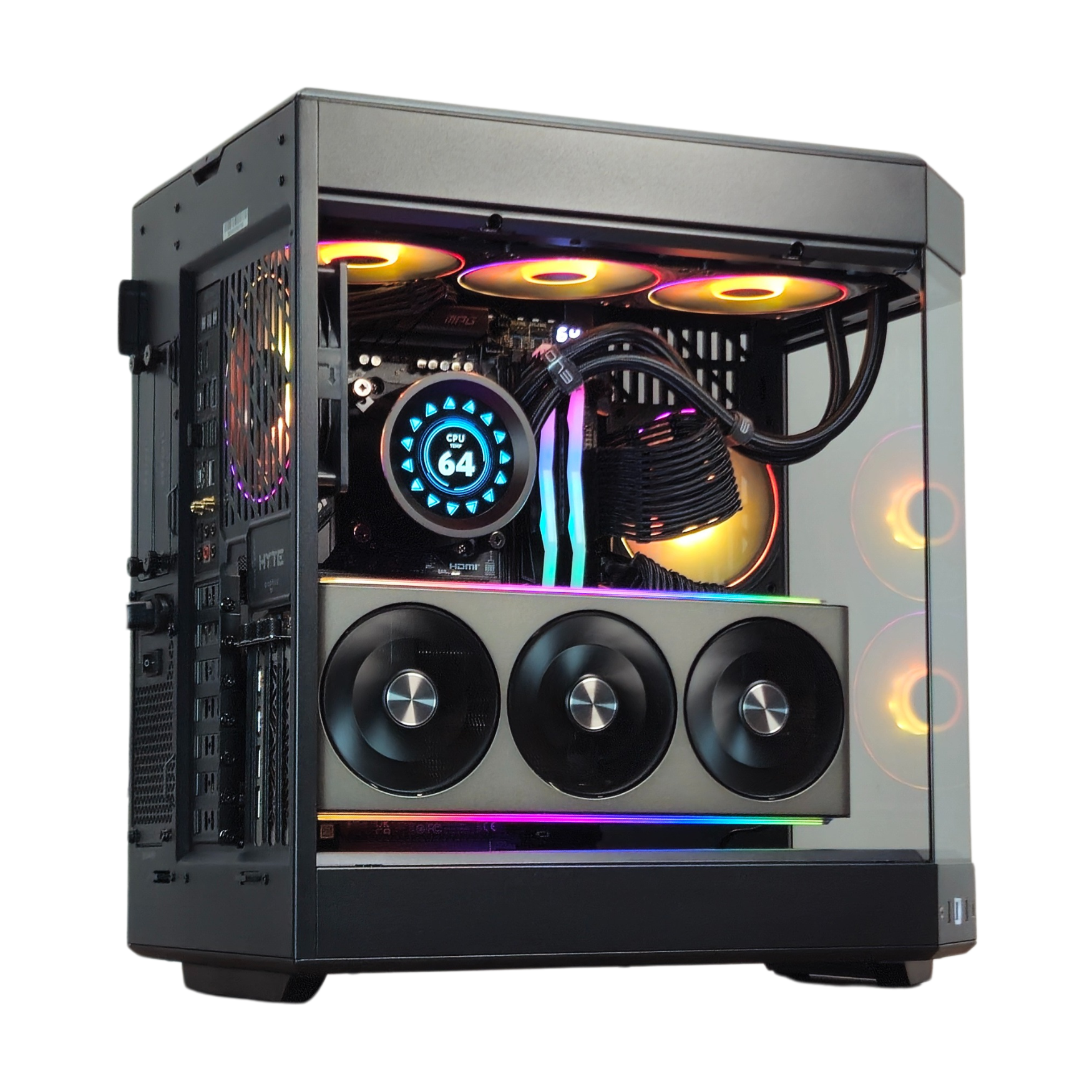 Black Mamba V2 - Custom Gaming PC - RYZEN 7 7800X3D - RX 9070XT 16GB - 2TB SSD + 2TB SSD